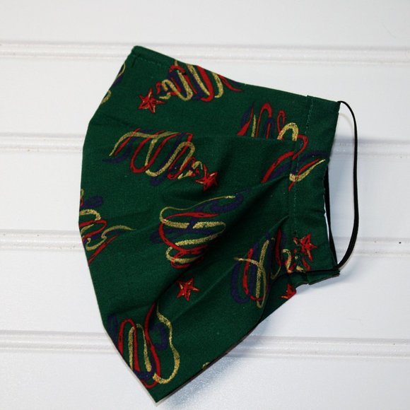 Hand Crafted Other - HAND CRAFTED Kids Christmas Tree Face Mask Pocket